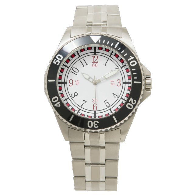 Montre Cadran détaillé dans différentes couleurs (devant)