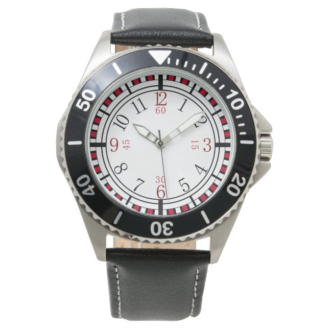 Montre Cadran détaillé de différentes couleurs (devant)