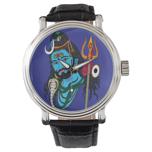 Montre Cadran mural visage de Shiva (devant)