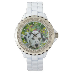 Montre Cadran-plat dalmatien de chiot de chien repéré p