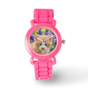 Montre Cadran-plat mignon de Strapwatch de photo de