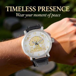 Montre Cadre feutré pour Bouddha d'or