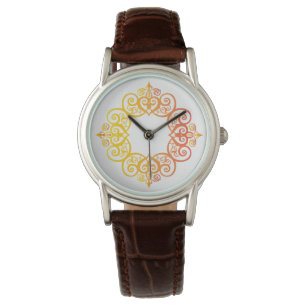 Montre Cadre Ornemental Vintage Bordure Décorative Élégan