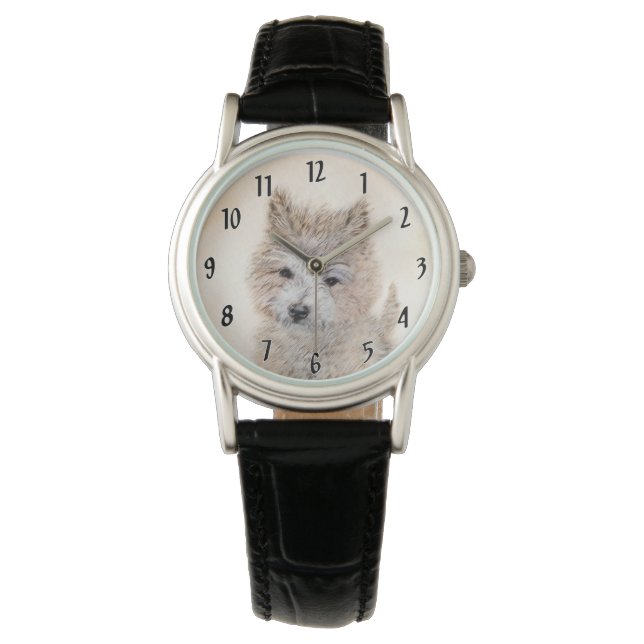 Montre Cairn Terrier Peinture Chiot - Art Chien original (devant)