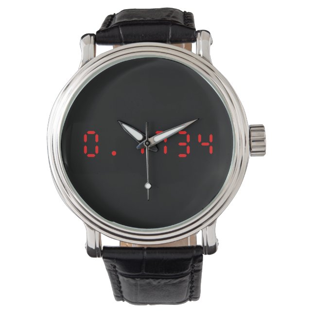 Montre Calculatrice LED Bonjour | 0,7734 (devant)