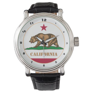 Montre California & Flag, California fashion USA/design