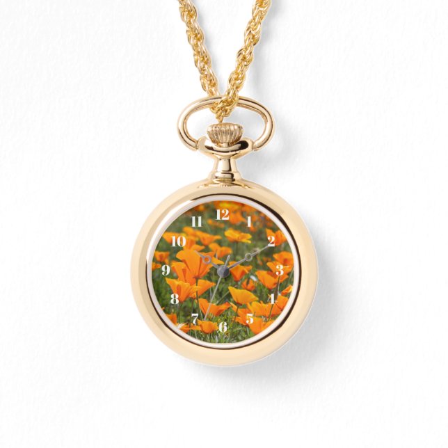 Montre California Poppy Field Gold (Recto)