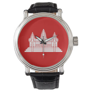 Montre Cambodgien d'Angkor Vat/drapeau de Khmer