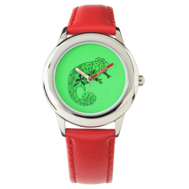 Montre Caméléon vert (devant)