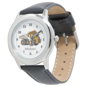 Montre Camion à benne pour garçons cool