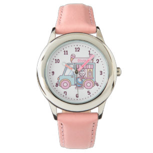 Montre Camion de Glace Personnalisé aux Douces Couleurs