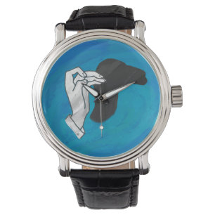 Montre Camion Ombre Sur Bleu