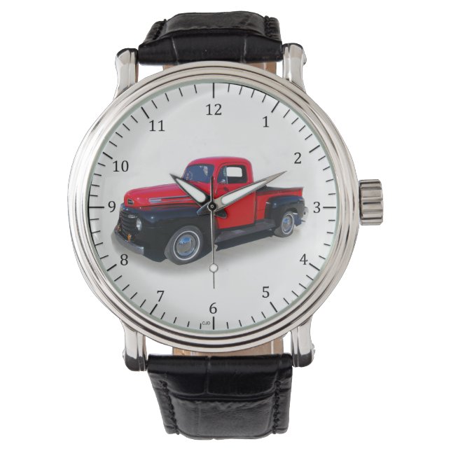 montre camion rouge/noir (devant)