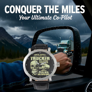 Montre Camionneur avec problèmes de colère Crâne