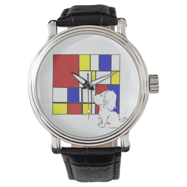 Montre Camomille Inspirée de Mondrian (devant)