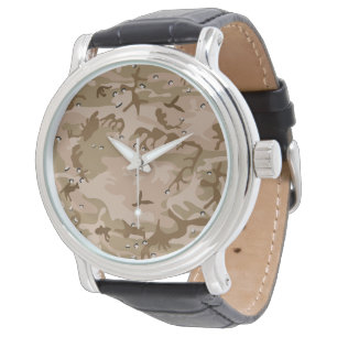 Montre Camouflage Désert Avec Galets, Militaire, Armée