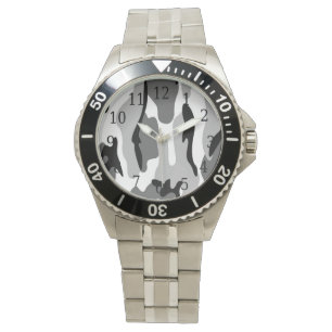 Montre Camouflage gris et noir