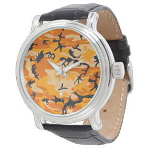 Montre Camouflage orange, Militaire, Armée