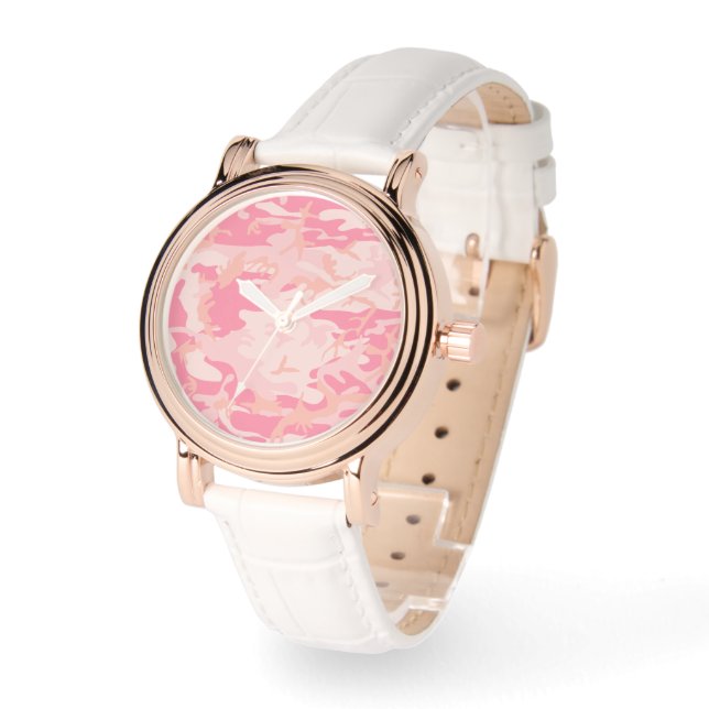 Montre Camouflage rose, Armée (Angle)