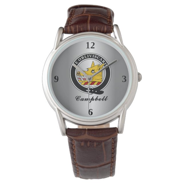 Montre Campbell Clan Badge personnalisé (devant)