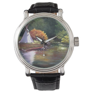 Montre Camping au bord du Wrist Watch
