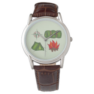 Montre Camping Camp d'été Tente Compass Watch