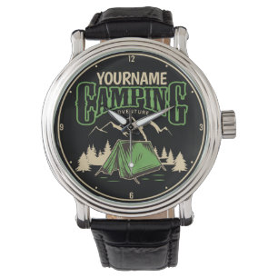 Montre Camping personnalisé Camping familial Voyage avent
