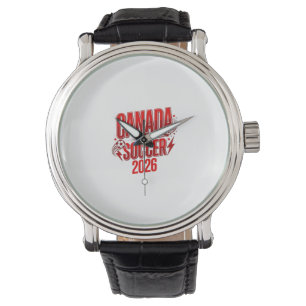Montre Canada Soccer 2026 Soccer Bold Typographie de pays