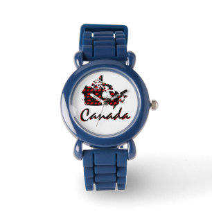 Montre canadienne du Canada d'érable rouge