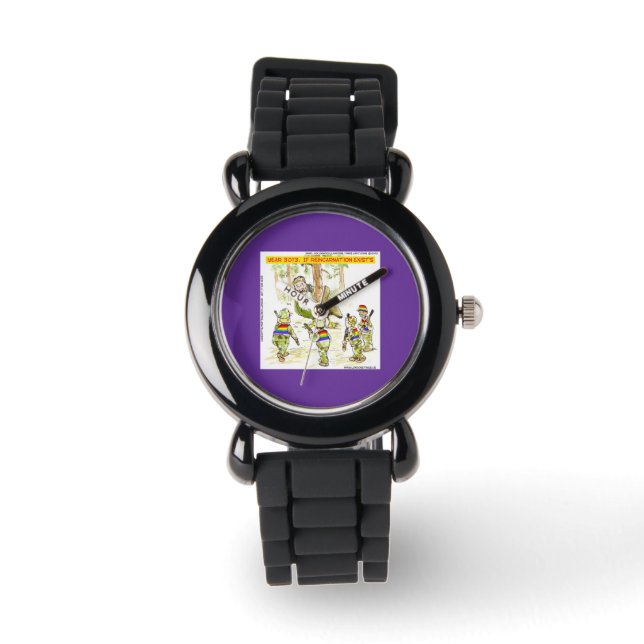 Montre Canards contre LGBT Funny Unisex Watch (Recto)
