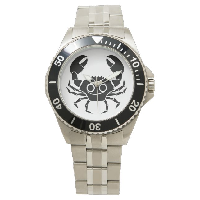 Montre cancer crabe grec astrologie horoscope zodiac (devant)