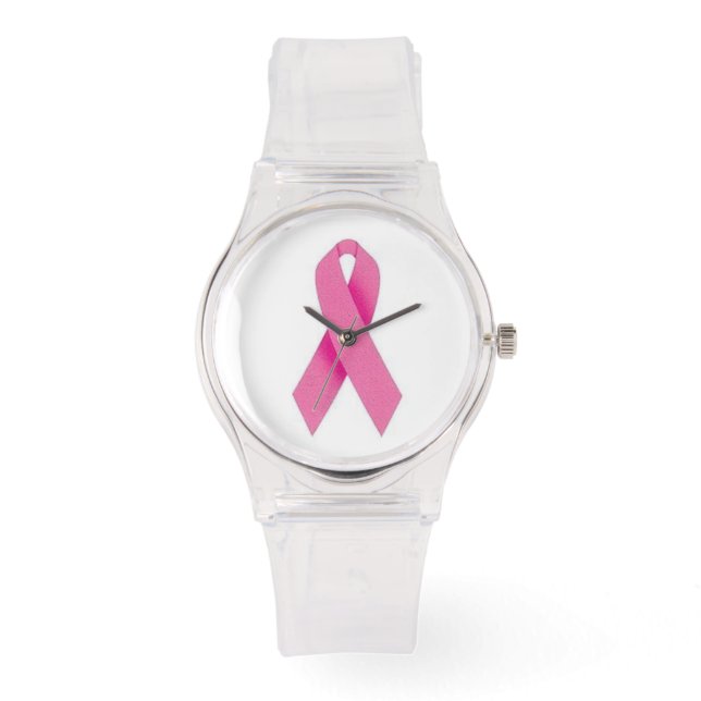 Montre Cancer du sein rose (Recto)