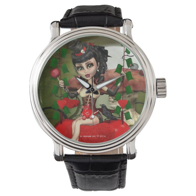 Montre Candy Apple Love Gothic Lolita Art Watch (devant)