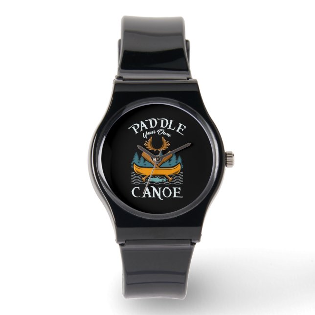 Montre Canoë - Pagayer votre propre canoé (Recto)