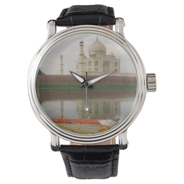 Montre Canot dans l'eau avec Taj Mahal, Agra, Inde (devant)