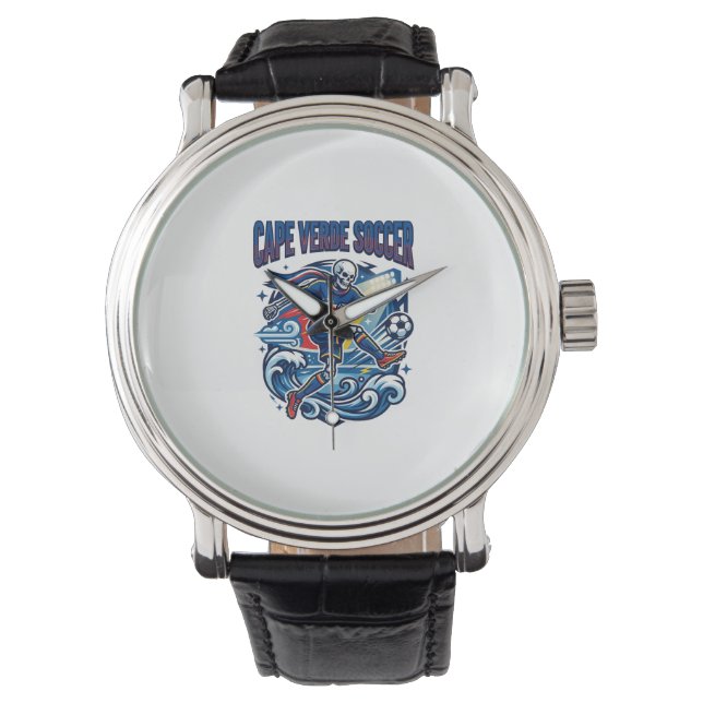 Montre Cape Verde Football Skeleton Attaquant Nations Pre (devant)