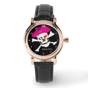 Montre Capitaine Grace & Pirates Drapeau, Crâne / Mode ba