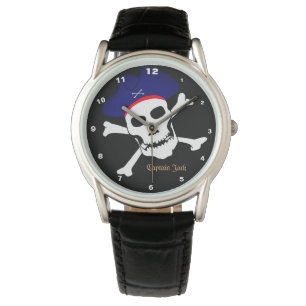 Montre Capitaine Jack & Pirates Drapeau montre, Mode bate