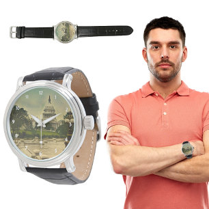 Montre Capitole des États-Unis de Library Steps Date 1898