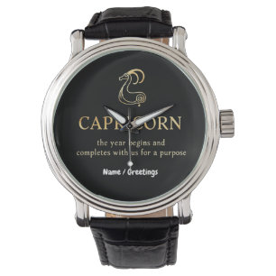 Montre Capricorn Année Commence & Se Termine Avec Nous Pe