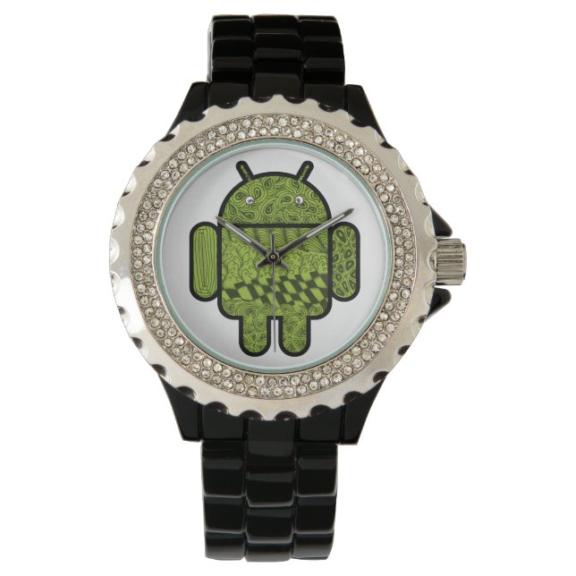 Montre Caractère de gribouillage pour Android™ (devant)