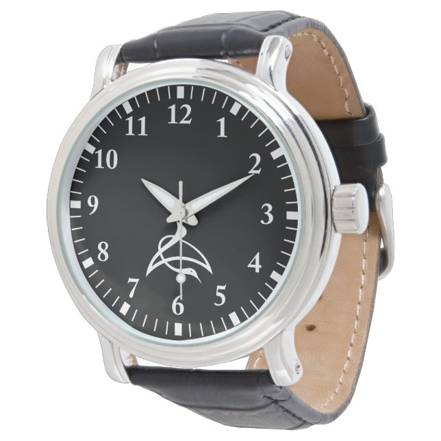 Montre Caractères kanji en forme de grue pour Cho (Incliné)