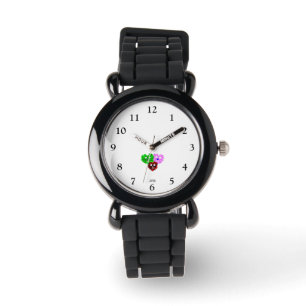 Montre Cardiaque Fuzzies Argent Parties scintillant pour