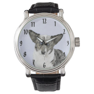 Montre Cardigan Welsh Corgi Peinture - Art Chien original