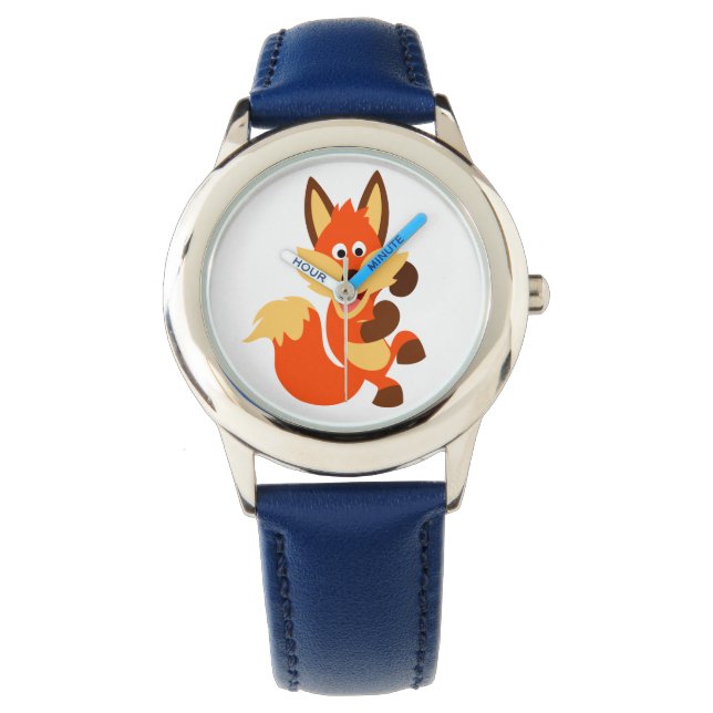 Montre Caricature de danse mignonne Fox Watch (devant)