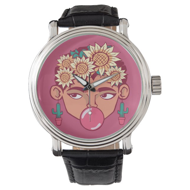 Montre Caricature de Frida Kahlo (devant)