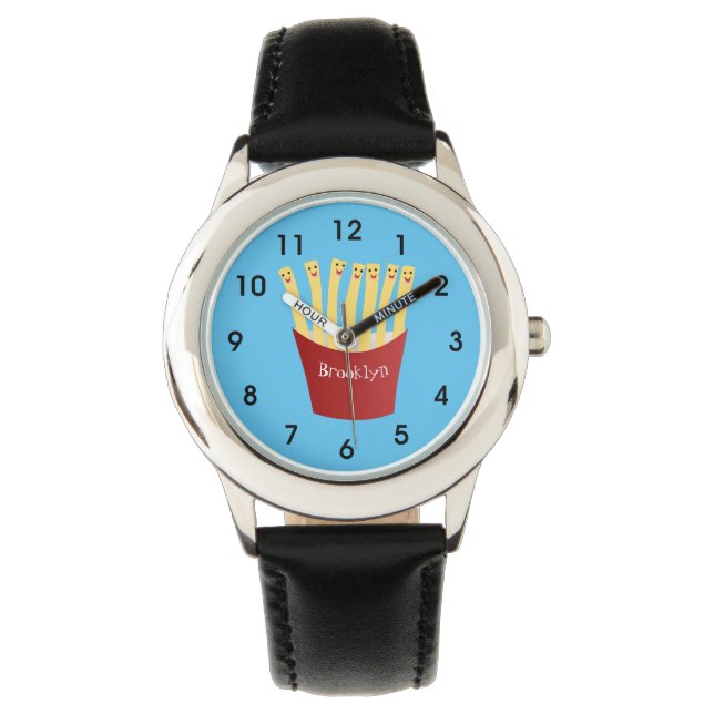 Montre Caricature de frites Cute kawaii fast food (devant)