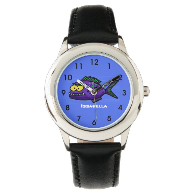Montre Caricature de poisson de Piranha (devant)