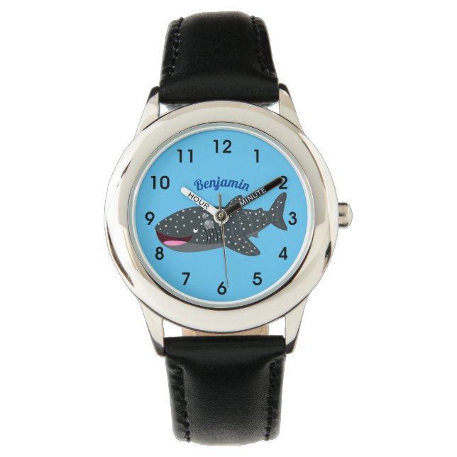 Montre Caricature joli requin baleine joyeux (devant)