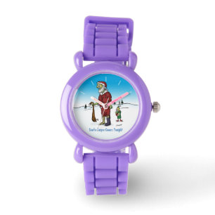 Montre Caricature Zombie de père Noël Corpse